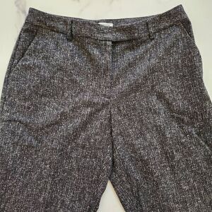 Villager Liz Claiborne women's size 12 stretch dress pants black gray textured t